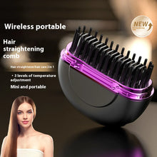 Load image into Gallery viewer, Portable Ceramic Hair Straightener - Mini Steam, USB Rechargeable