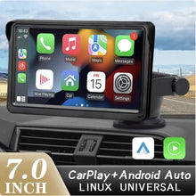 Load image into Gallery viewer, 7-Inch Car Display with Wireless CarPlay Support