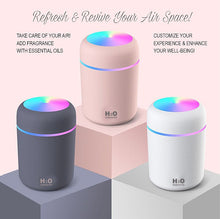 Load image into Gallery viewer, Portable Ultrasonic LED Humidifier Aroma Diffuser
