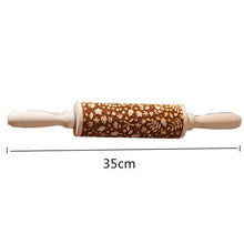 Load image into Gallery viewer, New Embossing Wooden Rolling Pin
