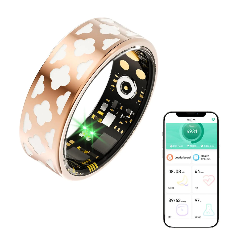 MERNEUO Sleep Tracker Ring Health and Fitness Tracker Smart Ring