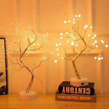 Load image into Gallery viewer, LED USB Fire Tree Light Copper Wire Table Lamps Night Light
