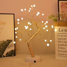 Load image into Gallery viewer, LED USB Fire Tree Light Copper Wire Table Lamps Night Light
