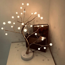 Load image into Gallery viewer, LED USB Fire Tree Light Copper Wire Table Lamps Night Light
