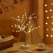 Load image into Gallery viewer, LED USB Fire Tree Light Copper Wire Table Lamps Night Light
